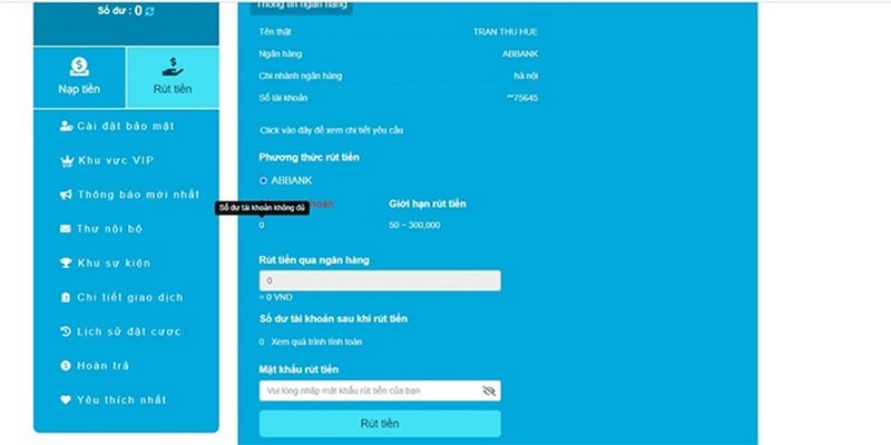 Điền nội dung nhận thưởng theo đúng yêu cầu