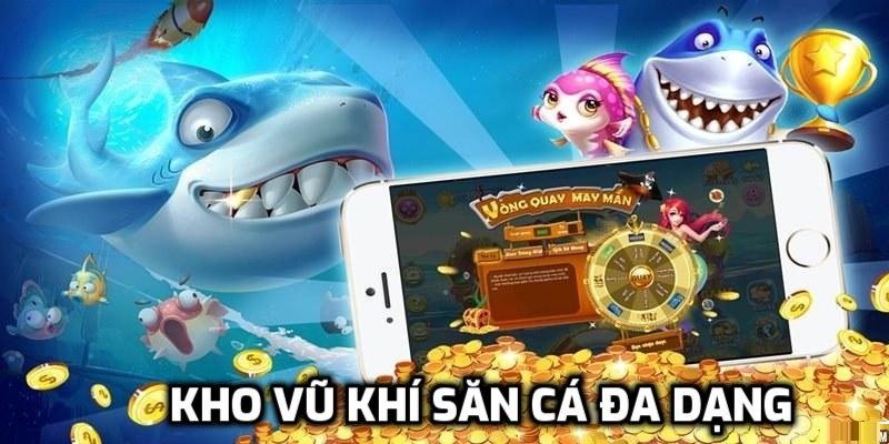 Trò chơi Dragon Fishing nhiều vũ khí độc đáo